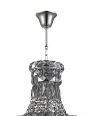 Empress Crystal Basket Chandelier - SMOKE - 5 Light