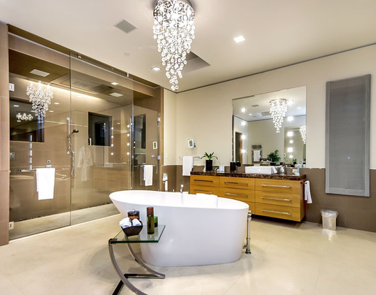 Round Cluster LED Crystal Chandelier - Width:50cm Height:90cm - Designer Chandelier Australia