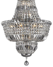 Empress Crystal Basket Chandelier - SMOKE- 12 Light