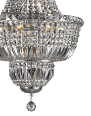 Empress Crystal Basket Chandelier - SMOKE- 12 Light