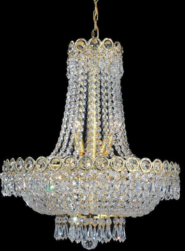 Empire Basket Chandelier - GOLD - 8 Light